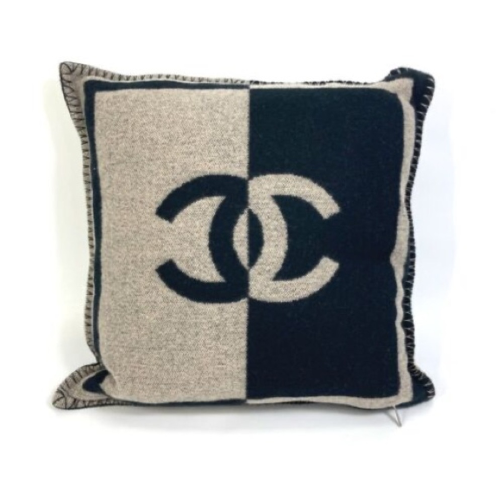 🔥 HOST PICK 🔥 NWT Chanel Navy Blue and Grey Pillow
